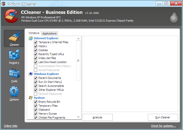 Ccleaner para windows you can see out but not in